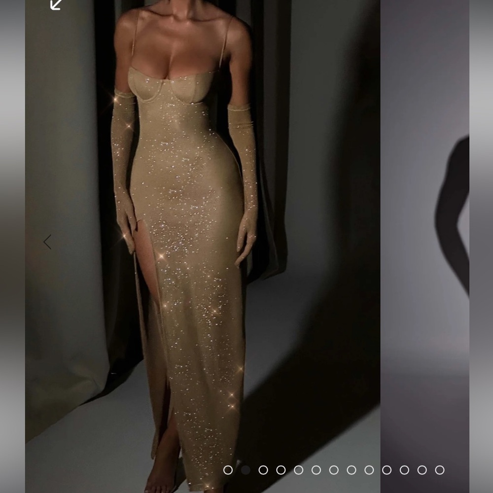 BabyBoo glitter maxi dress